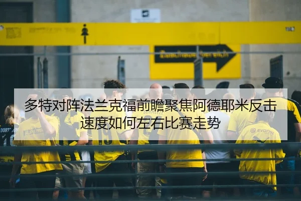多特对阵法兰克福前瞻聚焦阿德耶米反击速度如何左右比赛走势